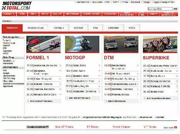 Ticketshop von gpticketshop.com Titel-Bild zur News: Ticketshop von gpticketshop.com