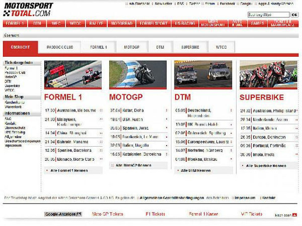 Ticketshop von gpticketshop.com