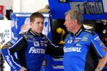 Carl Edwards mit seinem neuen Crewchief Jimmy Fennig (Roush) 