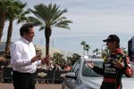 GM-Boss Mark Reuss und Jeff Gordon (Hendrick) 