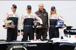 Pastor Maldonado (Williams), Valtteri Bottas (Williams) und Susie Wolff (Williams) 