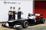 Pastor Maldonado (Williams), Valtteri Bottas (Williams) und Susie Wolff (Williams) 