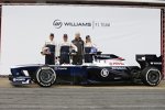 Pastor Maldonado, Valtteri Bottas und Susie Wolff (Williams) 