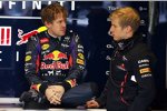 Sebastian Vettel mit seinem Physiotherapeuten Heikki Kuovinen (Red Bull) 