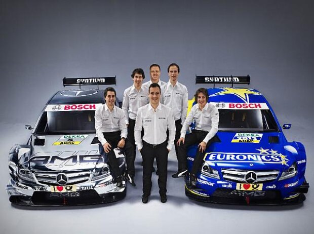 Titel-Bild zur News: Mercedes-DTM-Kader 2013, Christian Vietoris, Daniel Juncadella, Gary Paffett, Ralf Schumacher, Robert Wickens, Roberto Merhi