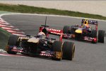 Jean-Eric Vergne (Toro Rosso) und Mark Webber (Red Bull) 