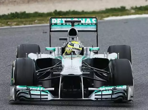Nico Rosberg, Reifen, Graining Titel-Bild zur News: Nico Rosberg, Reifen, Graining