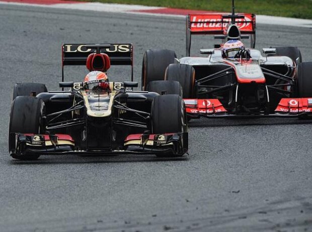Titel-Bild zur News: Romain Grosjean, Jenson Button