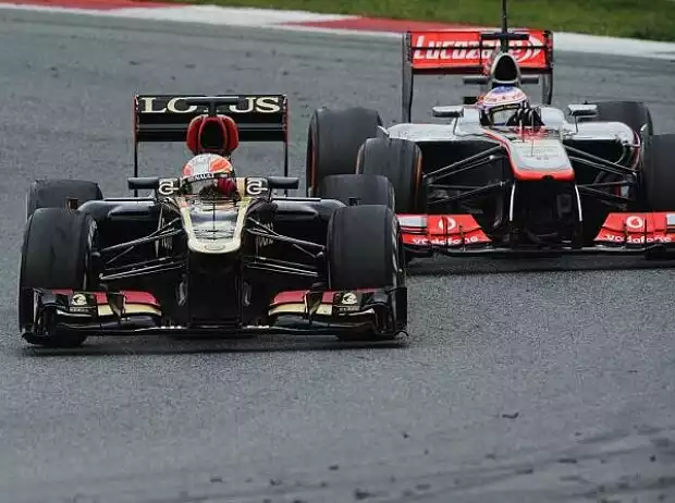 Romain Grosjean, Jenson Button Titel-Bild zur News: Romain Grosjean, Jenson Button