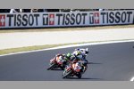 Sylvain Guintoli vor Eugene Laverty (Aprilia) 