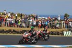 Eugene Laverty und Sylvain Guintoli (Aprilia) 