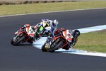 Sylvain Guintoli vor Eugene Laverty (Aprilia) 