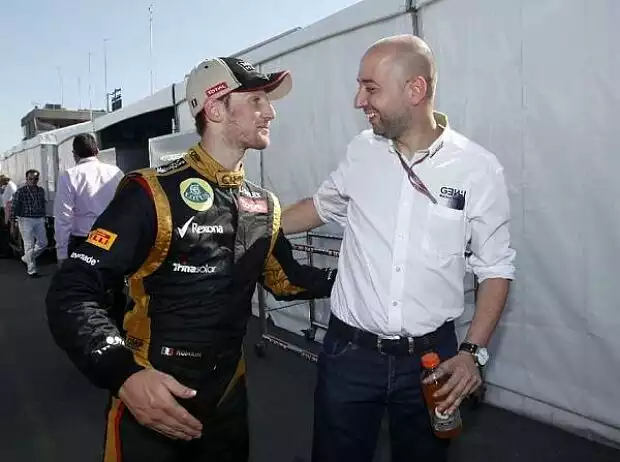 Romain Grosjean und Gerard Lopez Titel-Bild zur News: Romain Grosjean und Gerard Lopez