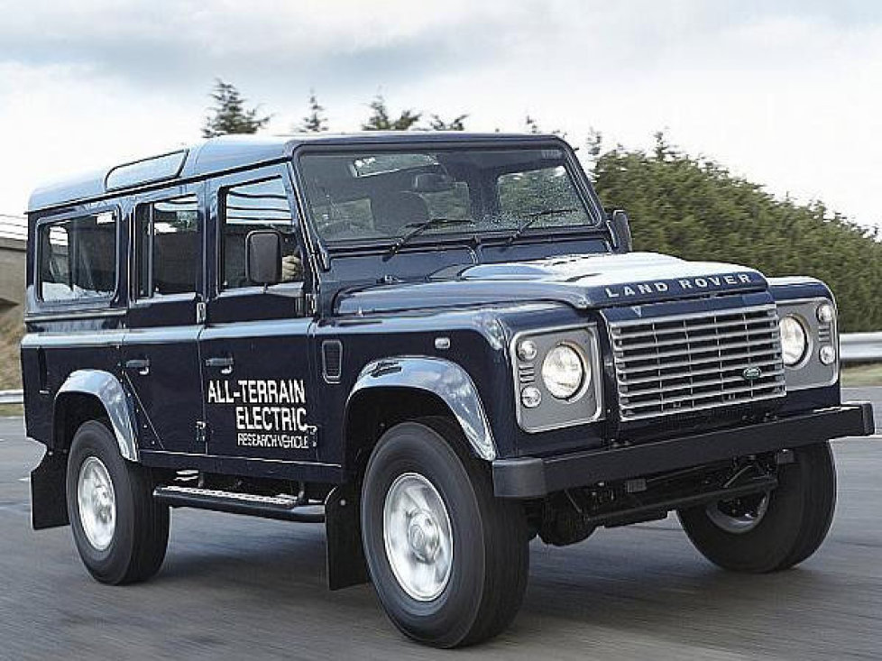 and Rover Electric Defender