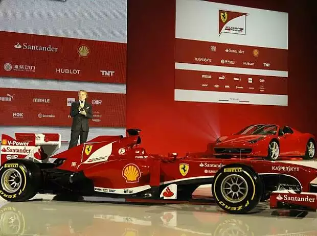 Luca di Montezemolo und der Ferrari F138 Titel-Bild zur News: Luca di Montezemolo und der Ferrari F138