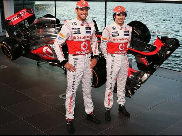 Titel-Bild zur News: Sergio Perez, Jenson Button