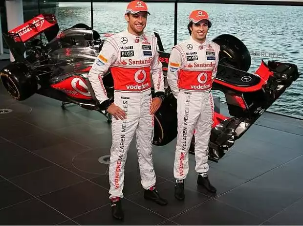 Sergio Perez, Jenson Button Titel-Bild zur News: Sergio Perez, Jenson Button