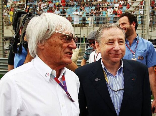 Titel-Bild zur News: Bernie Ecclestone (Formel-1-Chef), Jean Todt