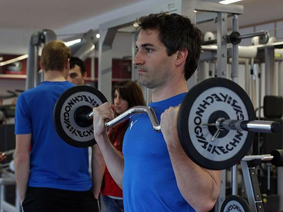 Timo Glock, Kraftraum, Hantel, Fitness
