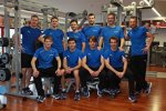 Die versammelten BMW-Fahrer im Trainingslager