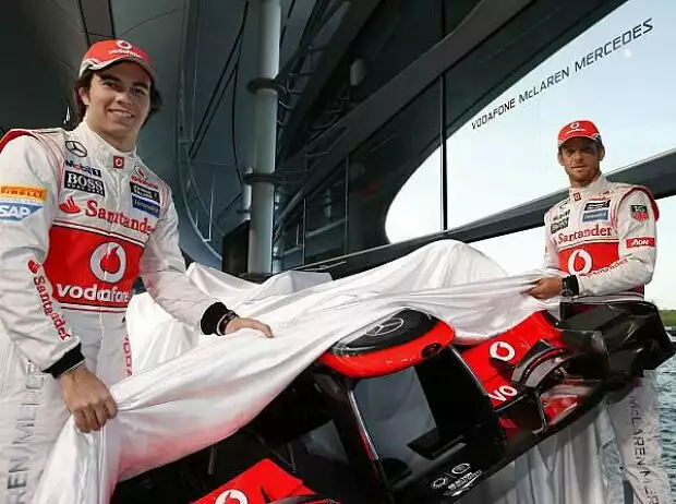 Sergio Perez, Jenson Button Titel-Bild zur News: Sergio Perez, Jenson Button