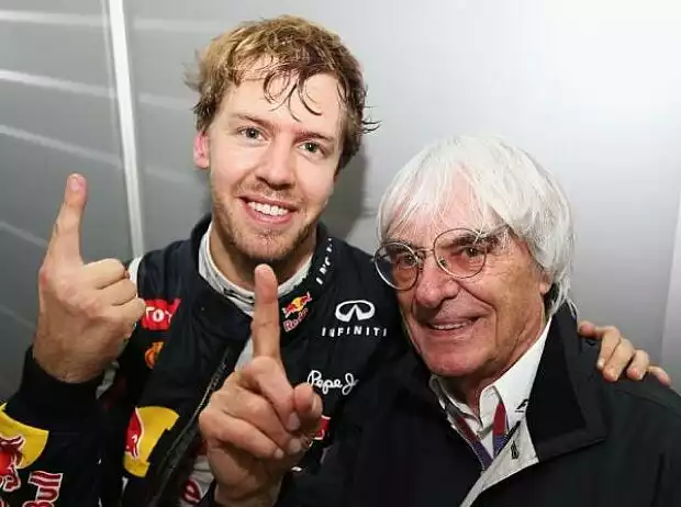 Bernie Ecclestone (Formel-1-Chef), Sebastian Vettel Titel-Bild zur News: Bernie Ecclestone (Formel-1-Chef), Sebastian Vettel