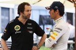 Ciaron Pilbeam (Lotus) und Mark Webber (Red Bull) 