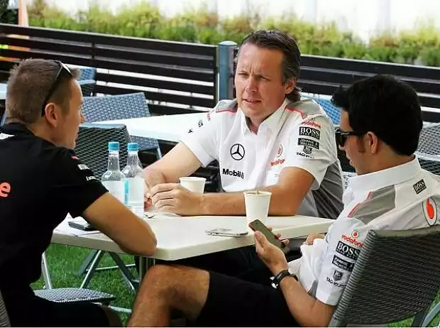 Sam Michael, Sergio Perez Titel-Bild zur News: Sam Michael, Sergio Perez