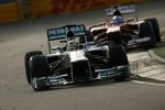 Nico Rosberg (Mercedes) vor Fernando Alonso (Ferrari) 