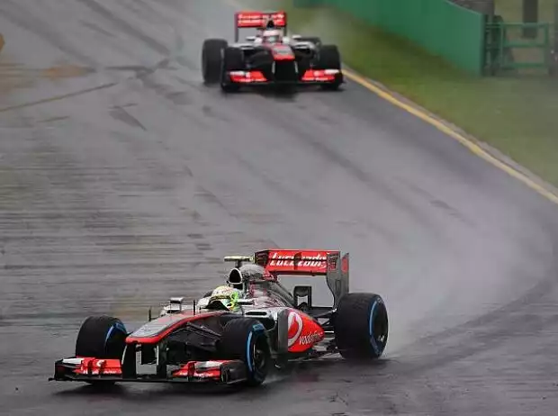 Sergio Perez, Jenson Button Titel-Bild zur News: Sergio Perez, Jenson Button