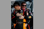 Von fliegenden Helmen keine Spur mehr: Gute Stimmung zwischen Matt Kenseth und Tony Stewart