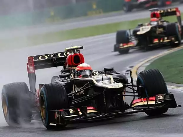 Romain Grosjean, Kimi Räikkönen Titel-Bild zur News: Romain Grosjean, Kimi Räikkönen