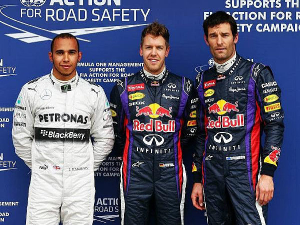 Lewis Hamilton, Sebastian Vettel, Mark Webber