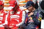 Fernando Alonso (Ferrari) und Sebastian Vettel (Red Bull) 