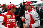 Felipe Massa (Ferrari) und Jules Bianchi (Marussia) 