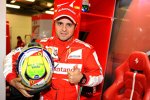 Felipe Massa (Ferrari) mit Helm in Gedenken an Wilson Fittipaldi