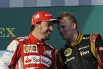 Fernando Alonso (Ferrari) und Kimi Räikkönen (Lotus) 