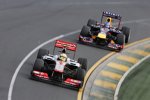Sergio Perez (McLaren) und Sebastian Vettel (Red Bull) 