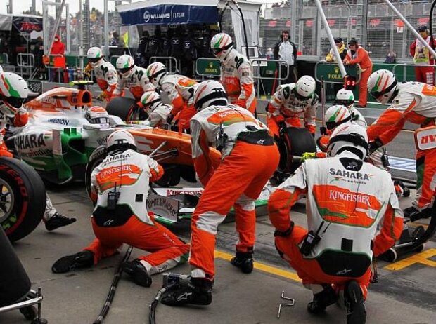 Adrian Sutil, Boxenstopp Adrian Sutil, Boxenstopp