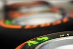 Reifenmarkierung für Adrian Sutil (Force India) 