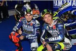 Jorge Lorenzo und Valentino Rossi (Yamaha) 