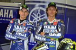 Jorge Lorenzo und Valentino Rossi (Yamaha) 