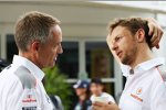 Martin Whitmarsh und Jenson Button (McLaren) 