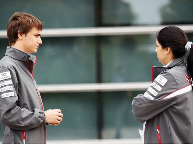 Esteban Gutierrez und Monisha Kaltenborn Esteban Gutierrez und Monisha Kaltenborn