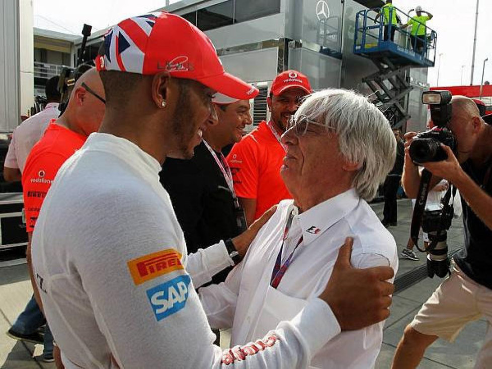 Lewis Hamilton, Bernie Ecclestone