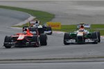 Adrian Sutil (Force India) und Jules Bianchi (Marussia) 