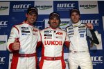 Tom Chilton (RML-Chevrolet), Yvan Muller (RML-Chevrolet) und Alex MacDowall (Bamboo-Chevrolet) 