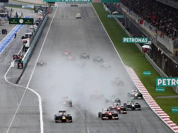 Sebastian Vettel start Sebastian Vettel start