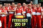 200. Grand Prix von Fernando Alonso (Ferrari)