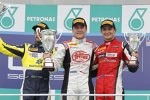 Stefano Coletti (Rapax), Felipe Nasr (Carlin) und Mitch Evans (Arden) 